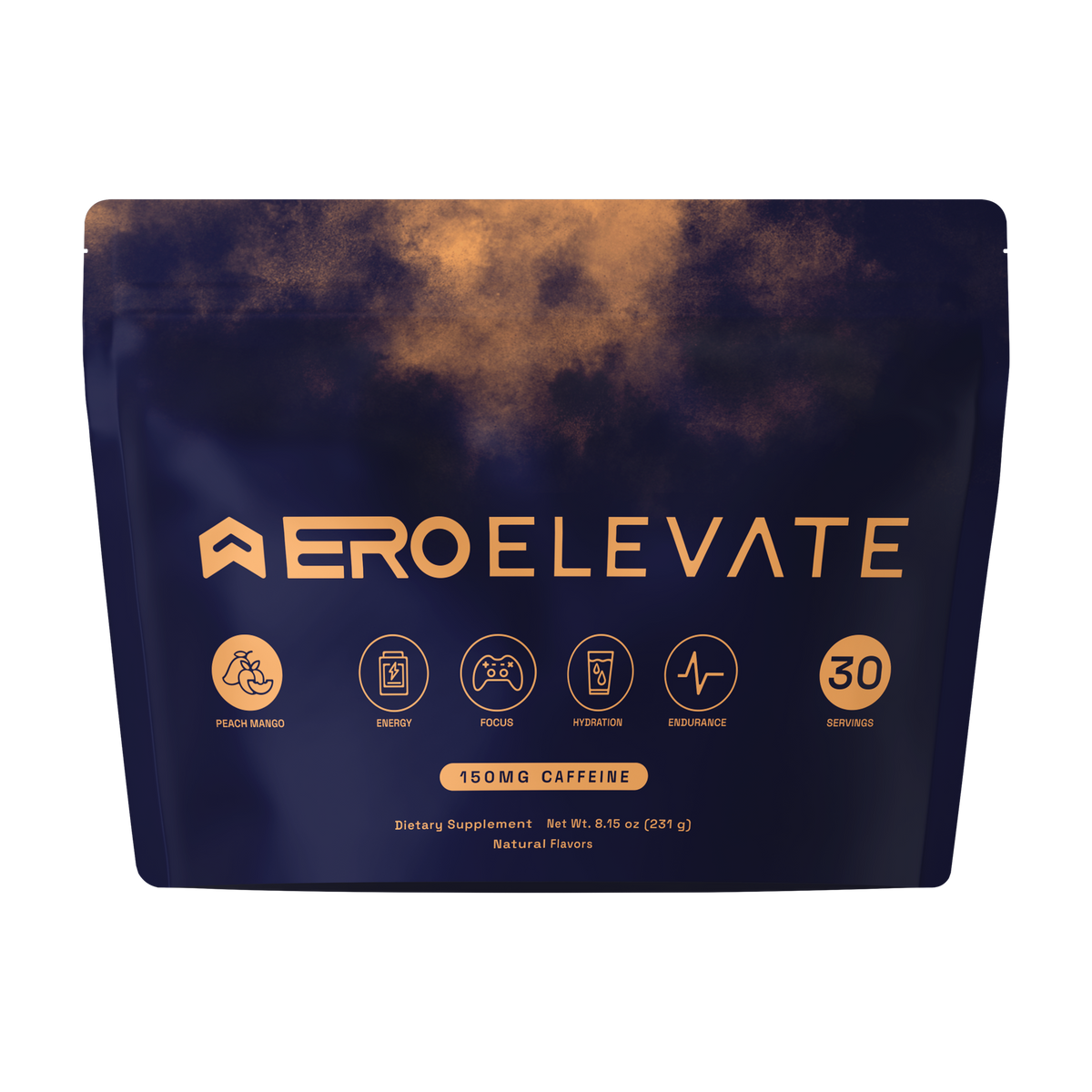 ERO Elevate Peach Mango bag, front